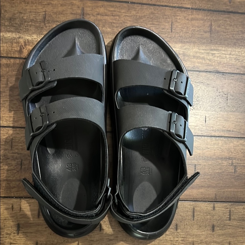 Black Birkenstock Double Strap Sandals